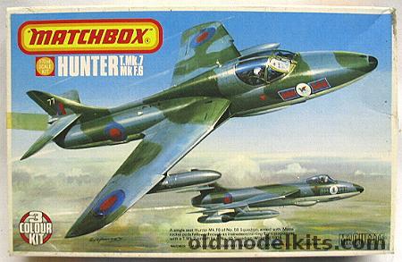 Matchbox 1/72 Hawker Hunter T.Mk7 or MkF.6, PK-117 plastic model kit